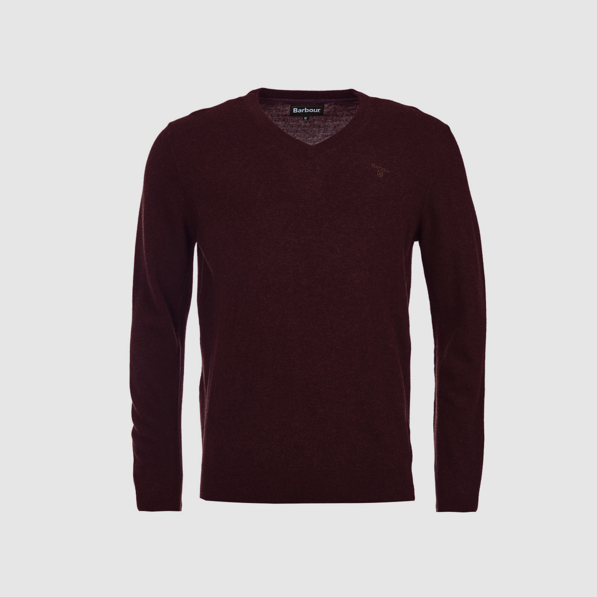 BARBOUR Essential Lambswool V Ausschnitt Merlot