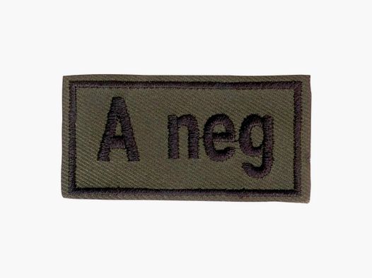 Unbekannt Abzeichen Bloodpatch A neg oliv