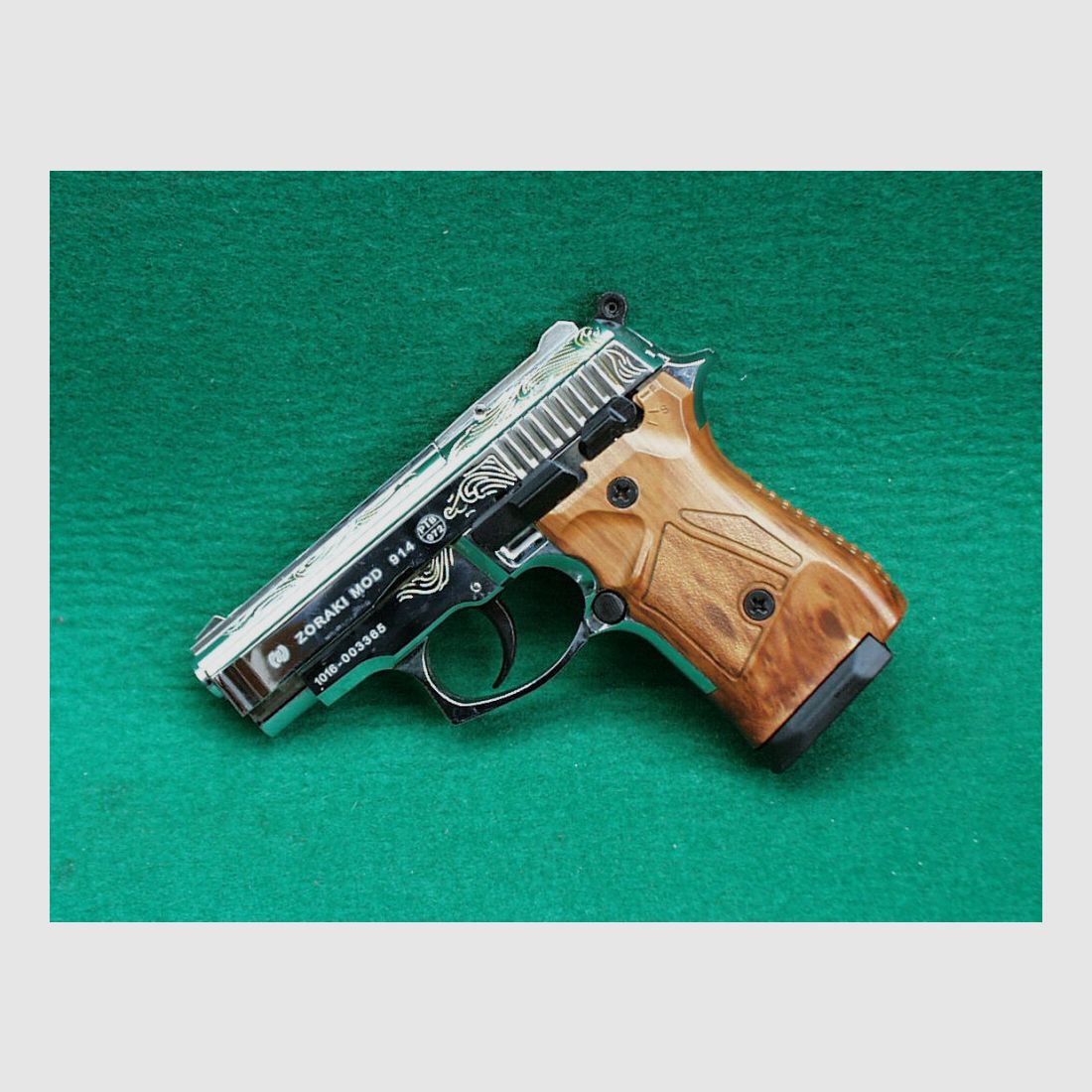 Zoraki Schreckschusspistole Zoraki 914, chrom graviert