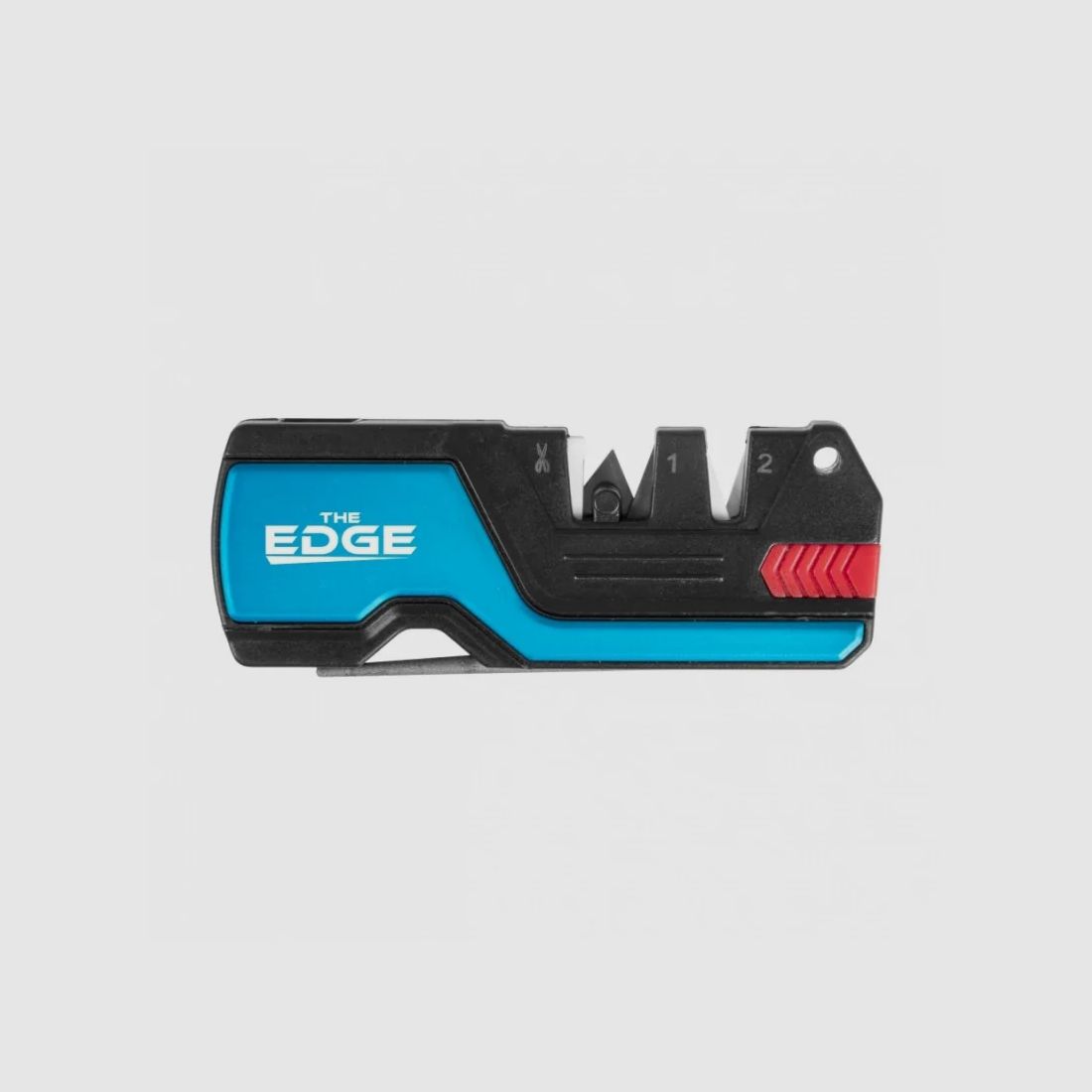 THE EDGE BUSHSHARP knife sharpener, blue, with fire steel, image 1 of 4