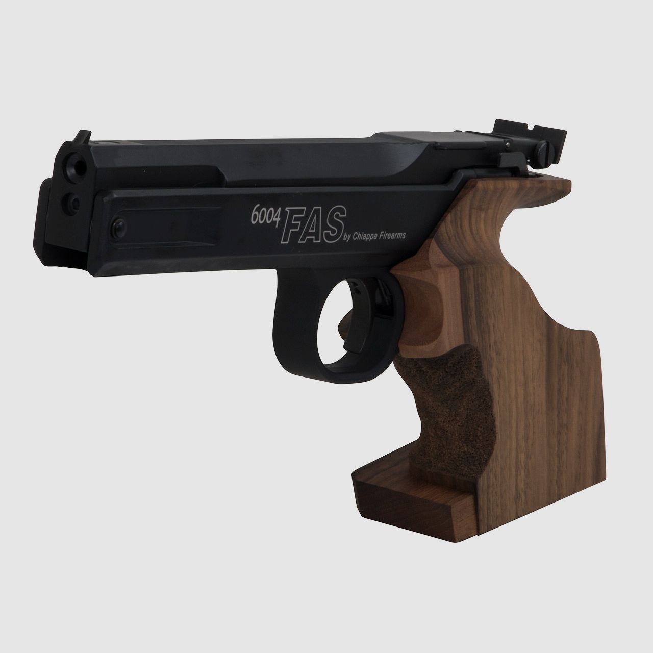 Matchpistole Chiappa FAS 6004 Match 7,5 Zoll LauflĂ¤nge medium Holzgriff Kaliber 4,5 mm (P18)