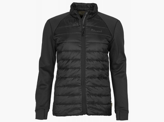 Pinewood Damenjacke Finnveden Hybrid Power Fleece Schwarz M