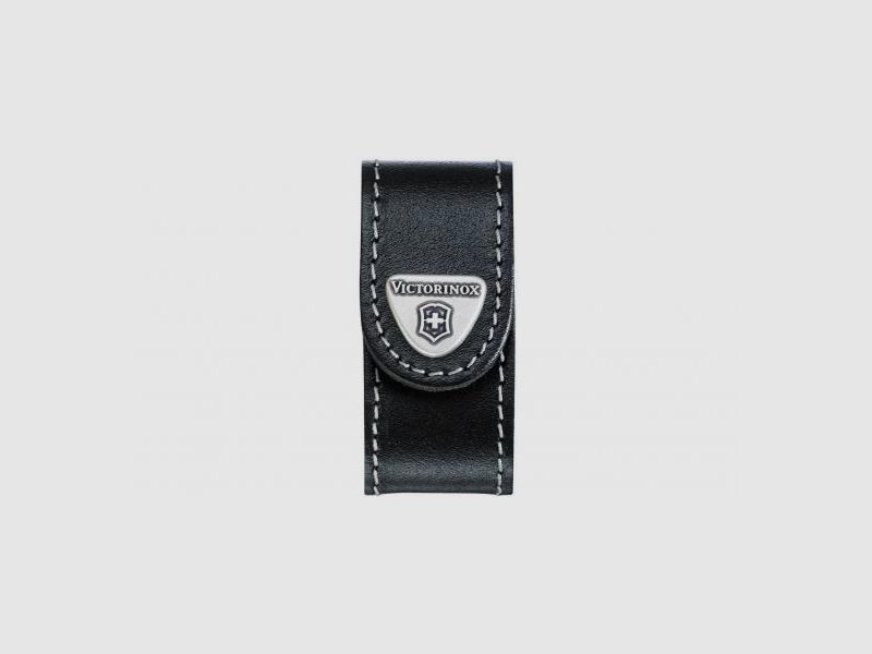 Estuche de cuero para cinturón Victorinox Negro
