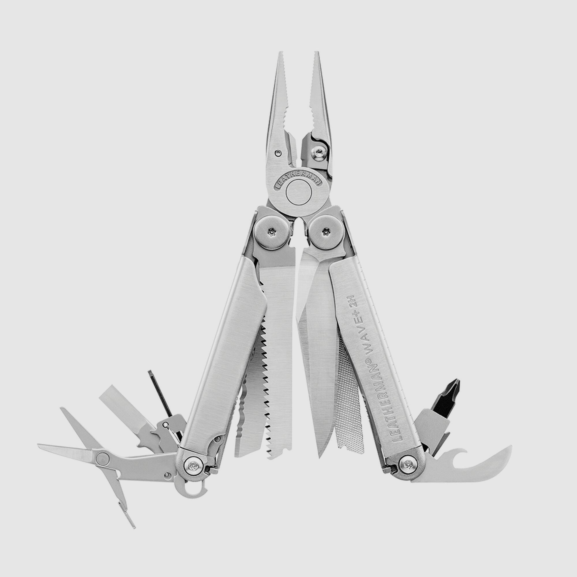 Leatherman WAVE + 2H en acier inoxydable, étui en nylon, noir, M