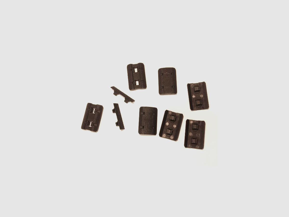 Rail cover set, black (Limited)
