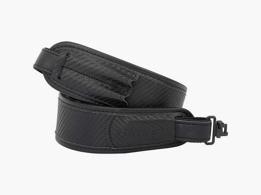 BLASER geweerriem extra breed: carbon zwart 2 patroonhouder