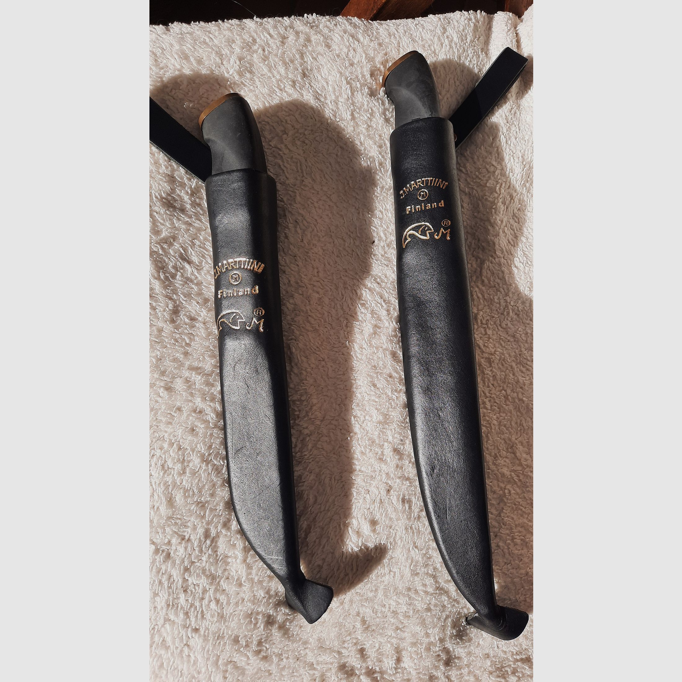 Klassisches Martini Messerset - Jagdmesser plus Filetiermesser INOX - komplett ausgerüstet.