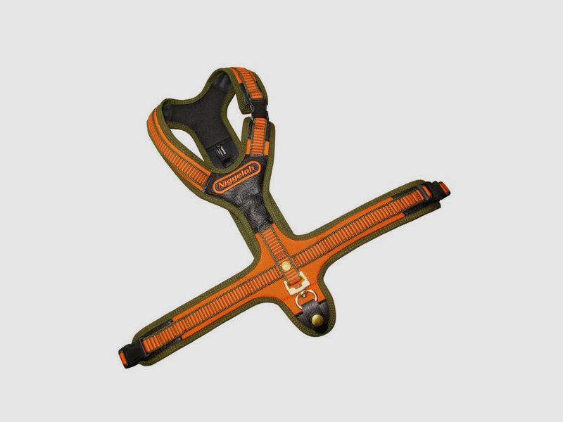Harnais pour chien Niggeloh Follow / Taille M Orange/Olive