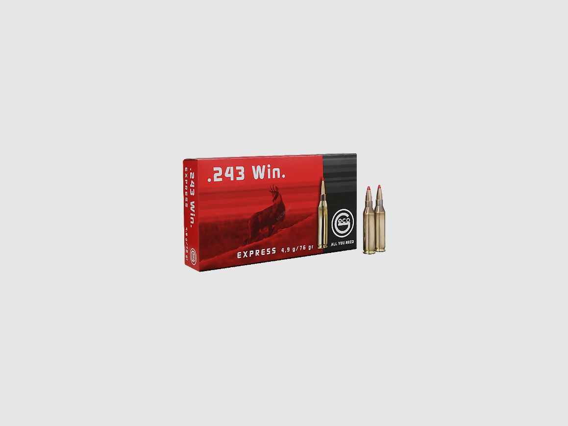 GECO EXPRESS-Munition cal.243 4,9 g (20 Stück)