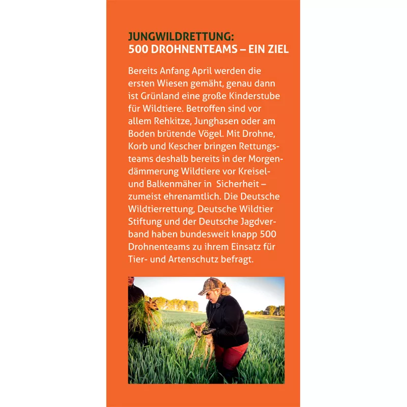 Flyer "Jungwildrettung mit der Drohne", Bild 2 von 2
