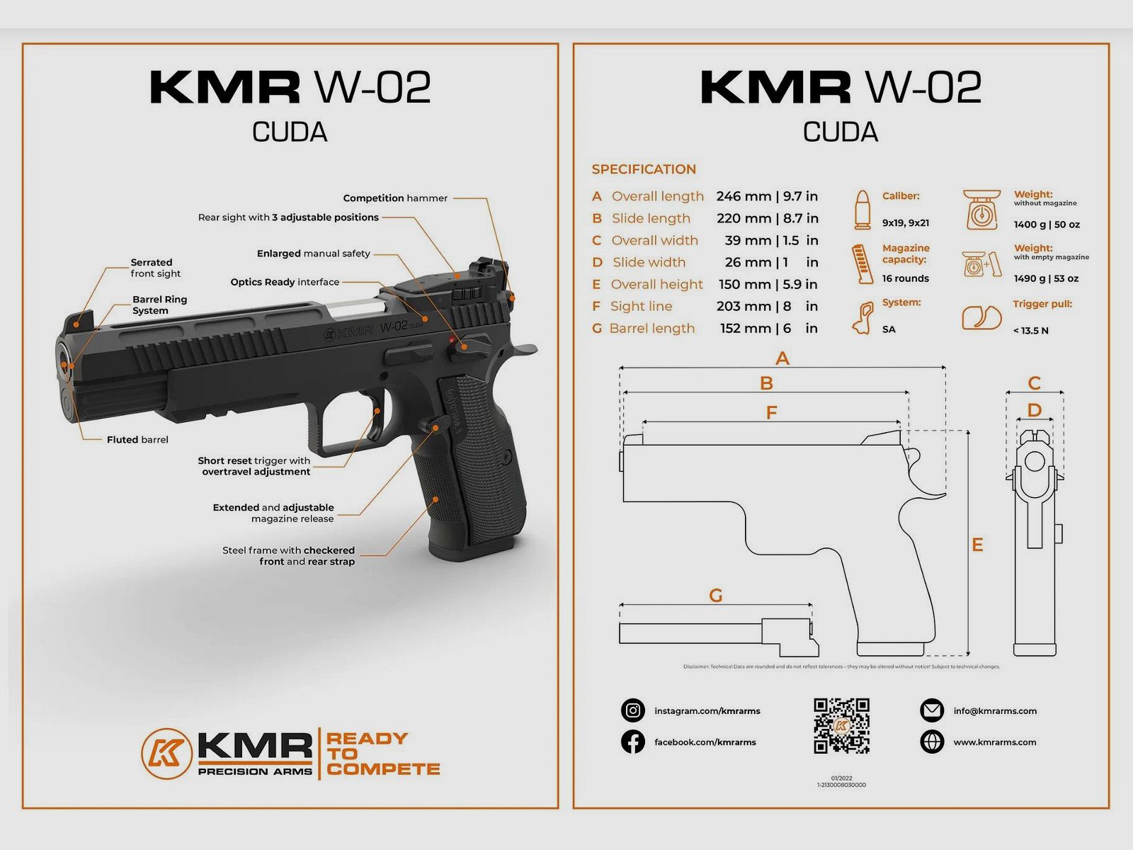 KMR W-02 CUDA 9×19 OR Club 30, Bild 8 von 8