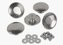 AHG-Anschütz Aluminum Button Set for Jackets 5 Pieces Sports Equipment