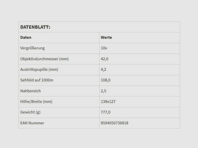 Meopta Fernglas MeoPro HD Plus 10x42