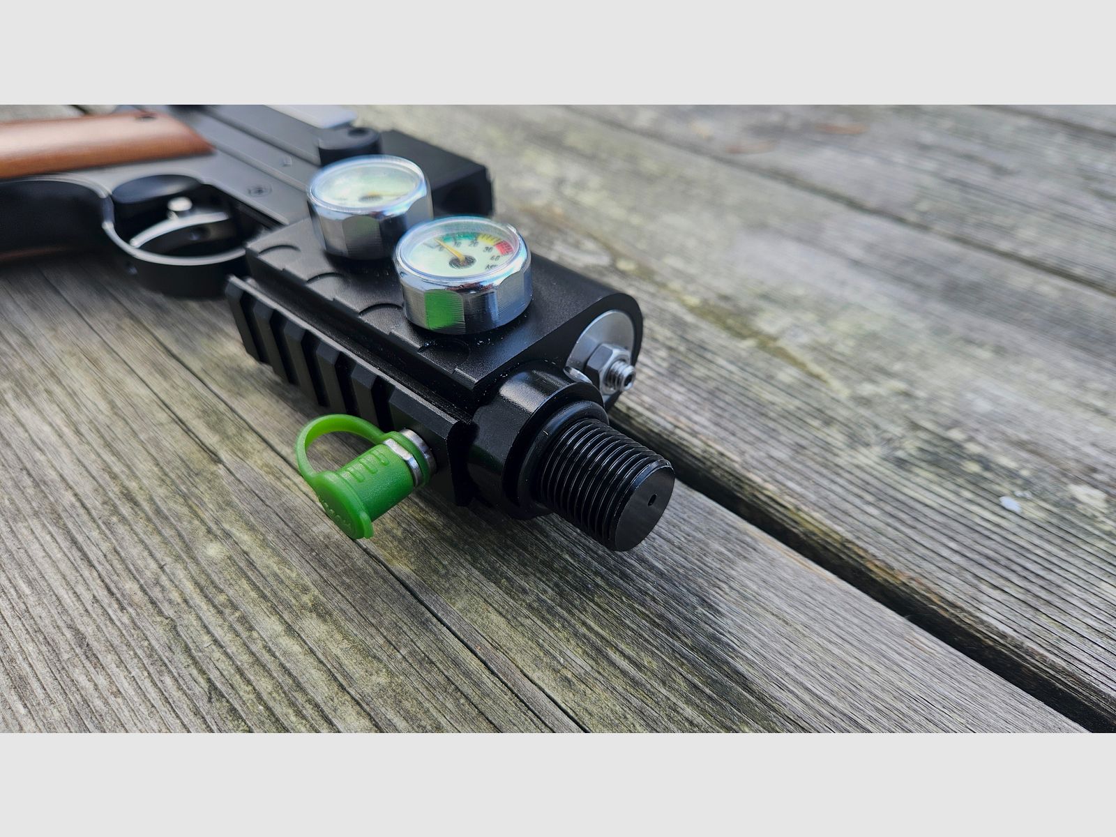 Snowpeak/AirmaX PP750 - Valvola Z Ventilatore PCP Regolatore per il collegamento di bombole d'aria compressa