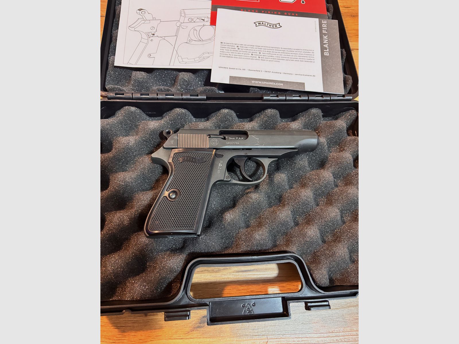 Walter PP Schreck, Schuss