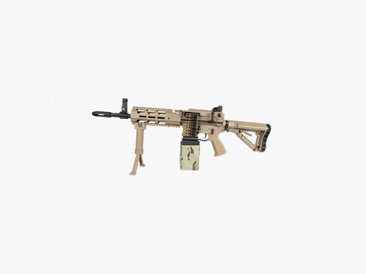 G&G CM16 LMG - S-AEG - DESIERTO - 6MM - AIRSOFT