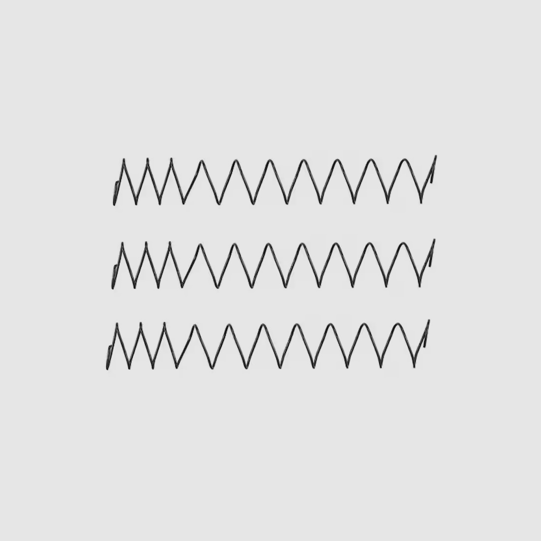 3 magazine springs XP+10% Luger P08