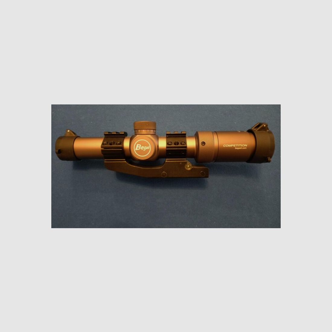 BEGADI "COMPETITION" ZIELFERNROHR 1,2 - 6 X 24 IR (Masken-Tauglich) INKL. KILLFLASH, MONTAGE & FLIPUP COVER -BRONZE GRAU, Bild 1 von 3