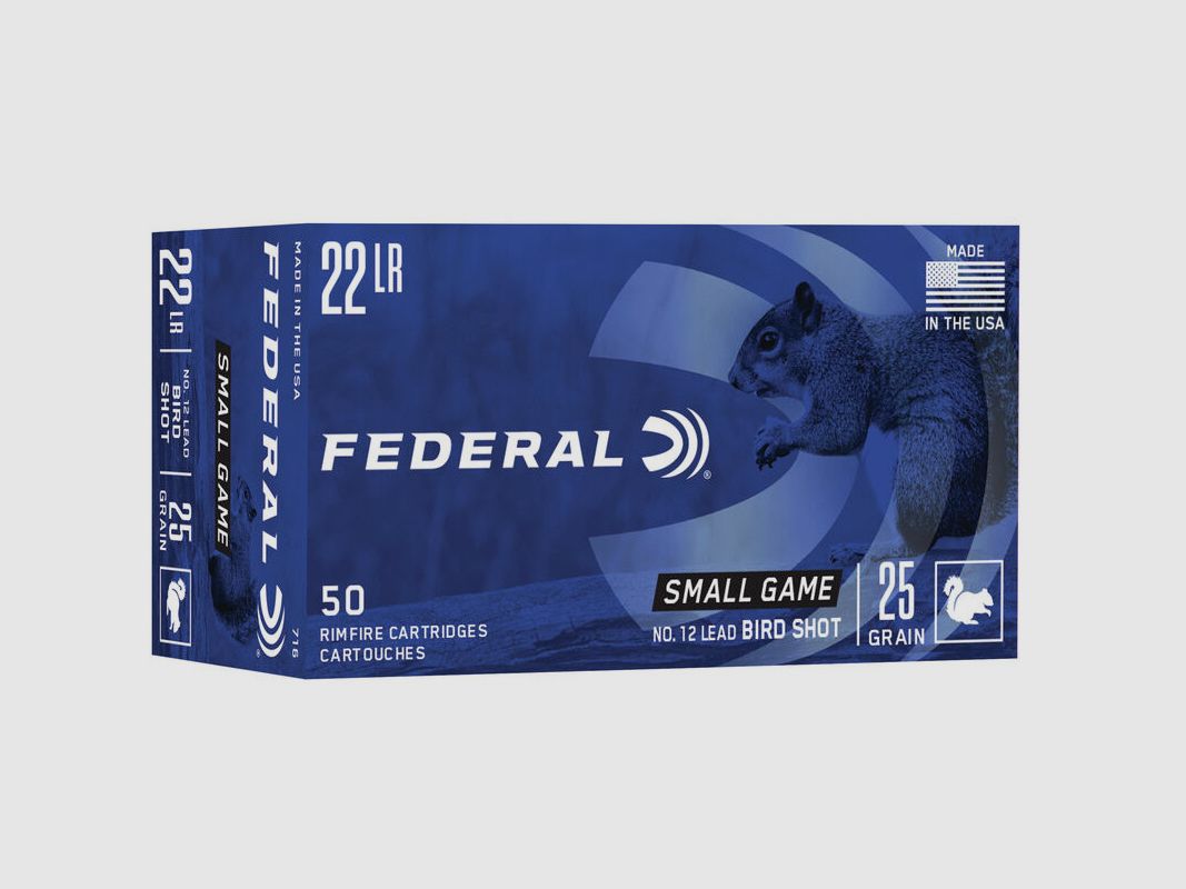 FEDERAL 22 LR 40 GRS / 2,59 G SCHROTPATRONEN 50 STK