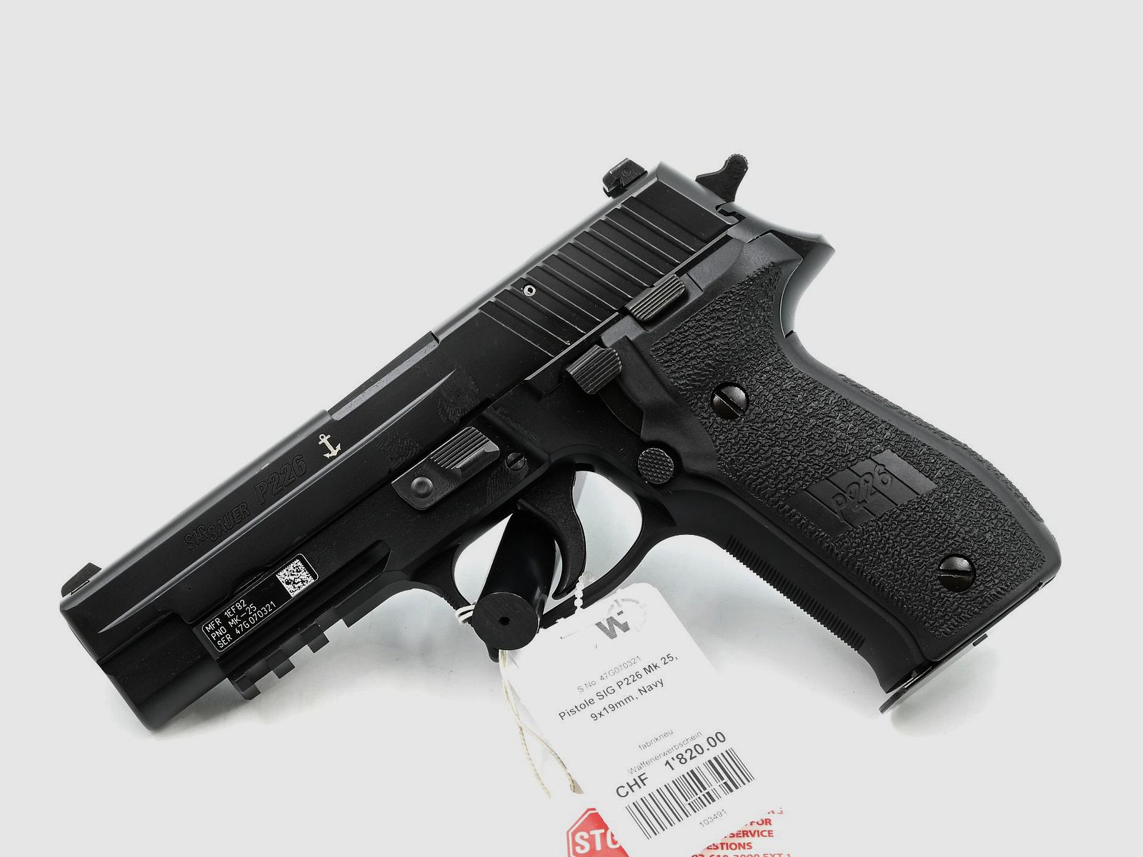 Pistolet SIG P226 Mk 25 Navy, 9×19, image 1 sur 2