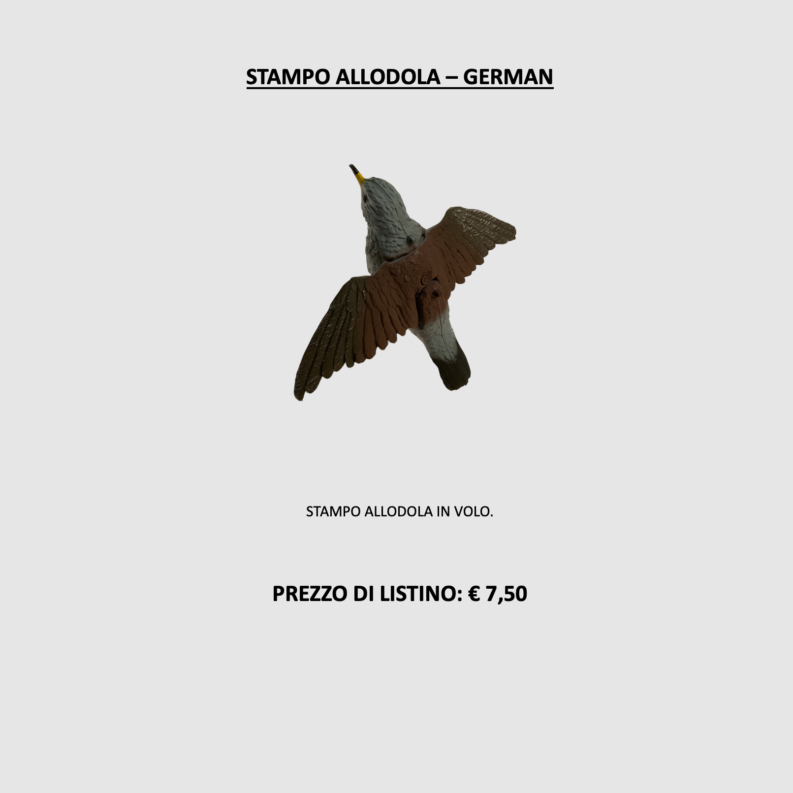 DUITS – STAMPO ALLODOLA, afbeelding 4 van 4