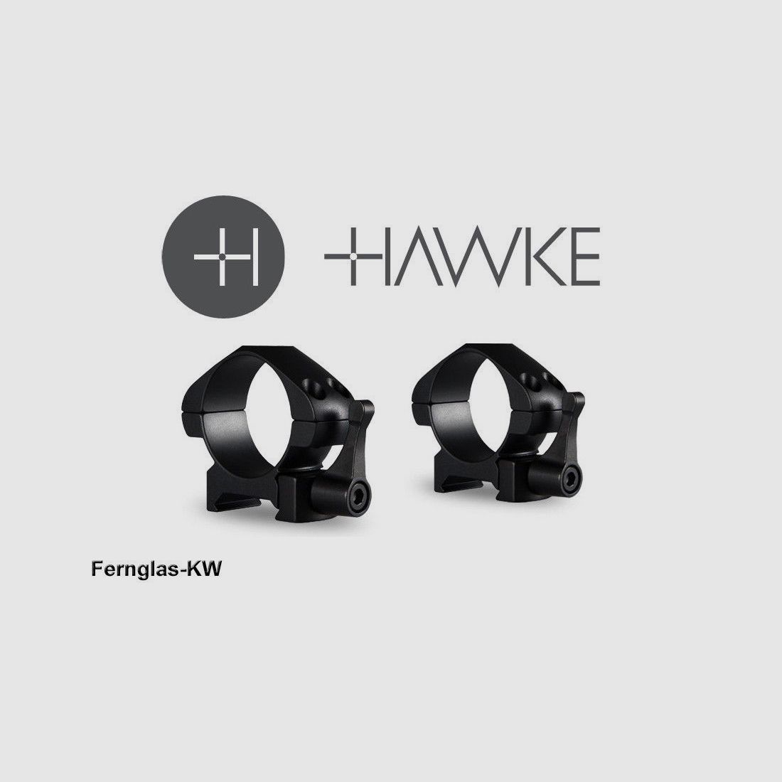 HAWKE 23015 anelli in acciaio da 30 mm montaggi bassi per guida Weaver con leva di sgancio rapido