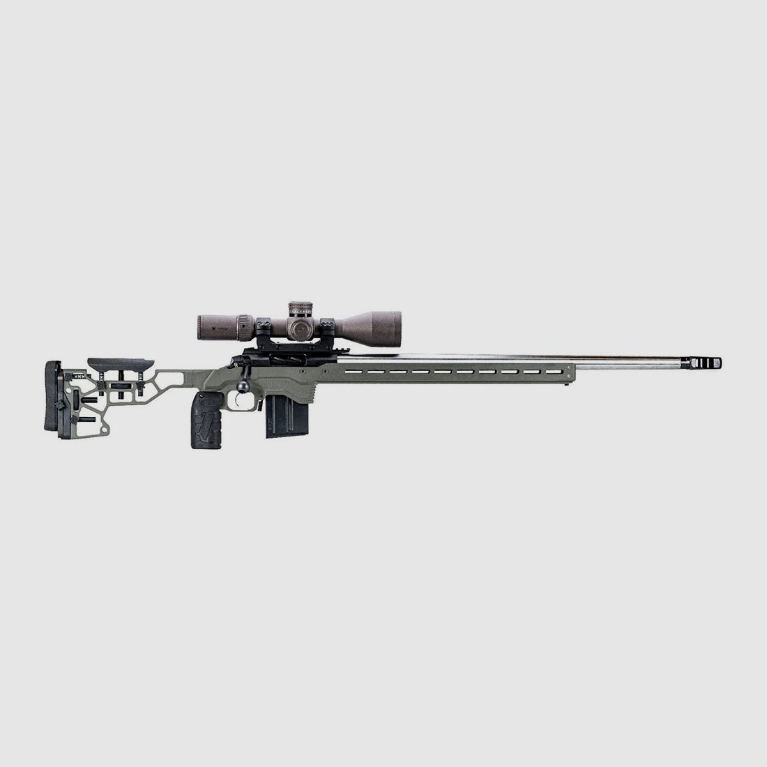 MDT ACC Chassis System Savage LA CIP 338 Lapua Magnum RH Gray