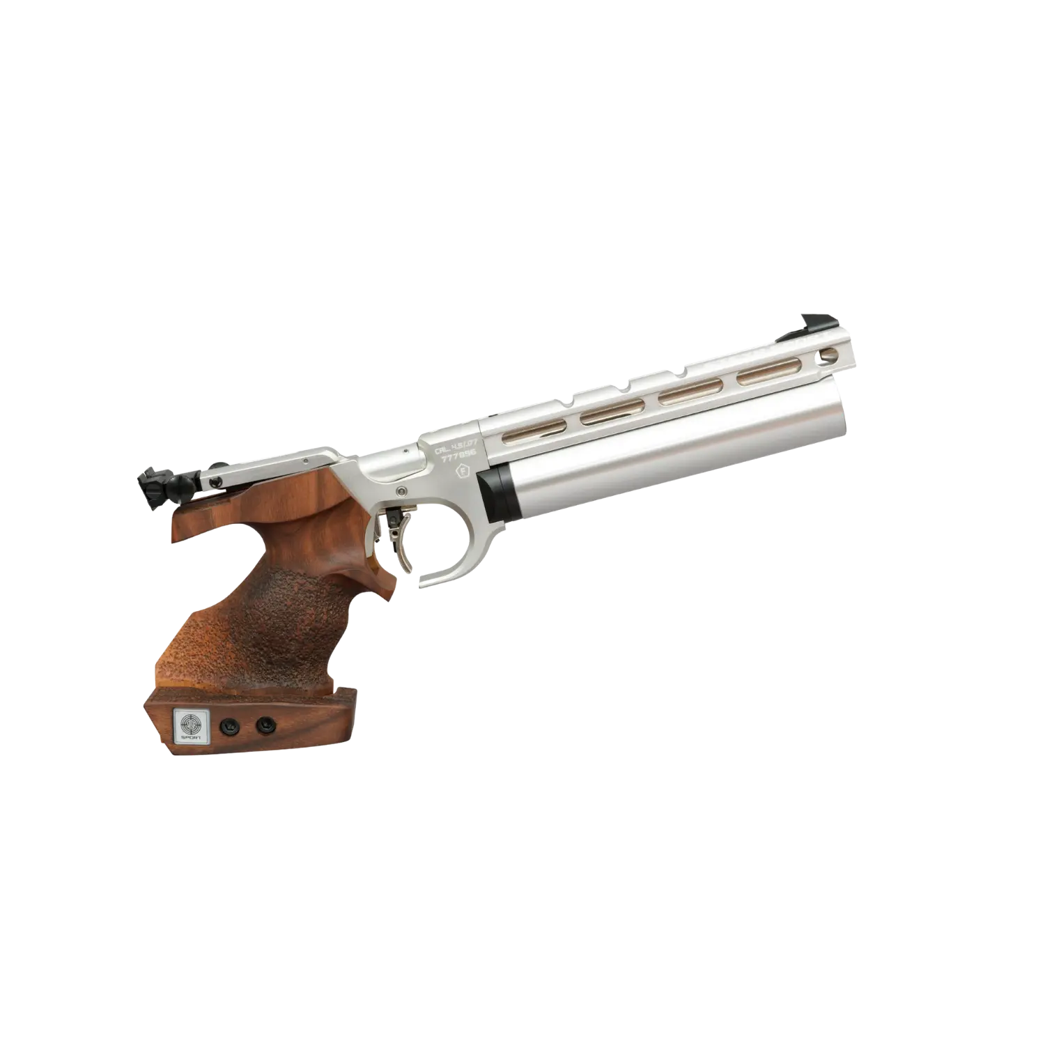 Steyr EVO 10 COMPACT pistola da competizione argento 4,5 mm diabolo, immagine 1 di 3