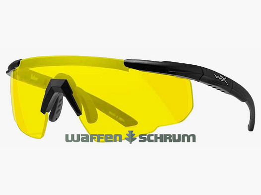 Wiley X Schießbrille Saber Advanced Glas: gelb: matt schwarz