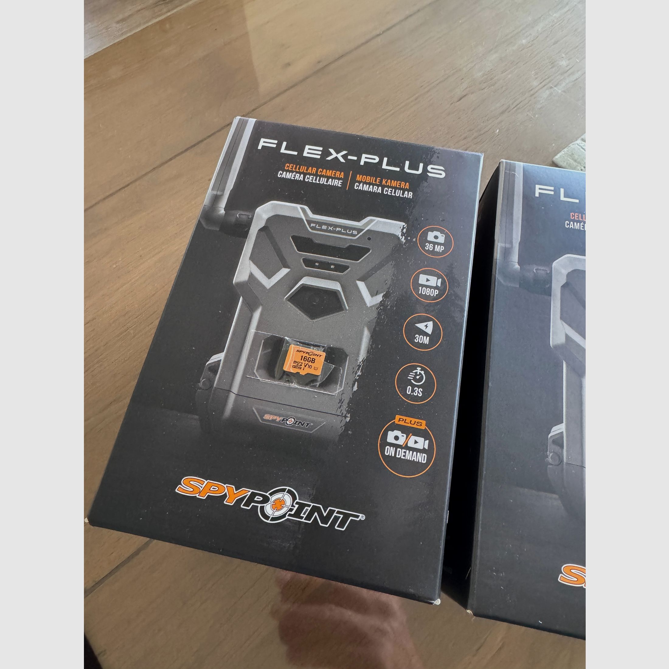 2x Wildkamera NEU Spypoint Flex Plus inkl. 16GB Karte