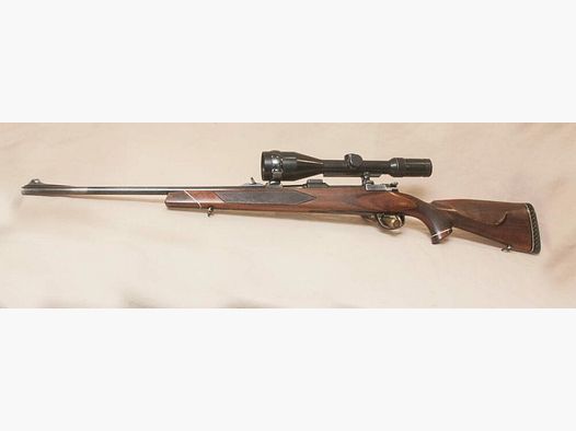 Mauser Systeem 98 Parker Hale met richtkijker Nickel Marburg 3-12x56 verlicht kruis 4