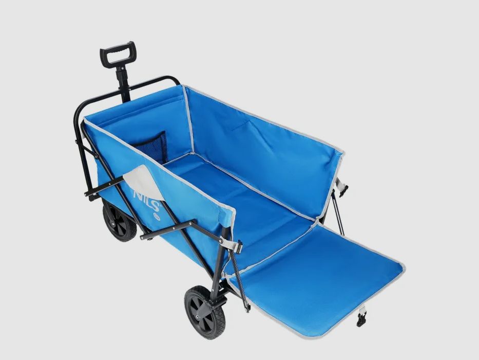 Carro de mano NC1606 Gris-Azul 125L Nils Camp