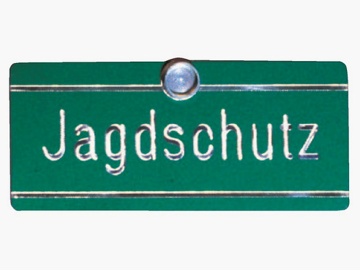 Schild "Jachtbescherming", Aluminium