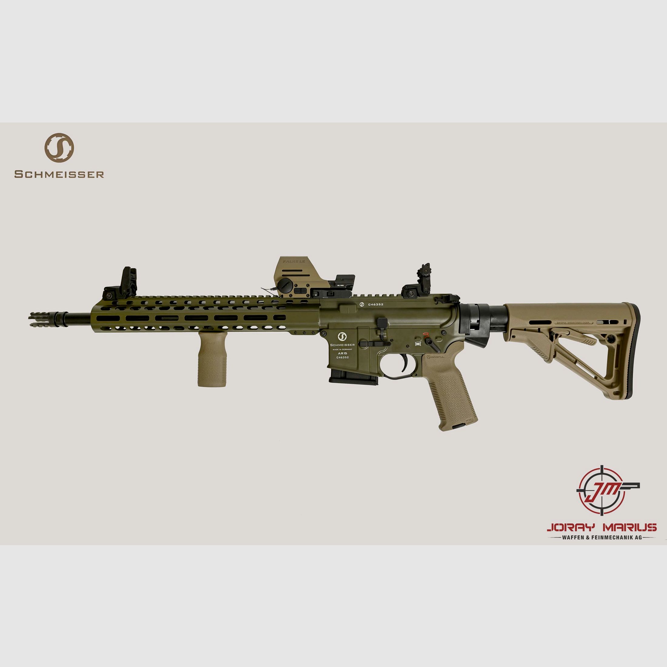 Schmeisser M4FL semi-automatic .223 Rem Green&FDE incl. Falke LE Limited Edition, image 2 of 3