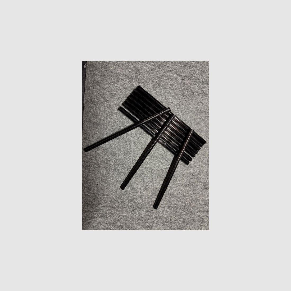 Pure carbon arrow shafts - 161 mm - 10 pieces - 3K high-performance shafts - Spine 350 - for Cobra Adder arrows