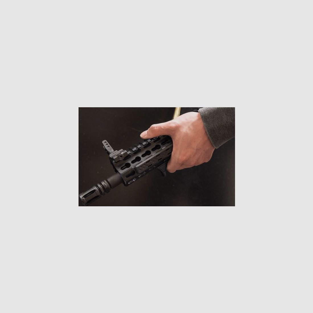 UTG Ultra Slim Angled Foregrip Keymod Interface Black