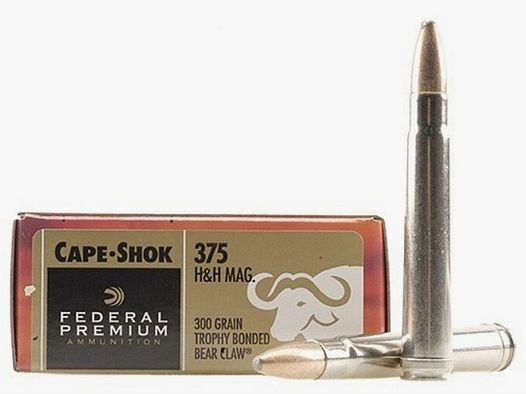 Federal Premium Safari Trophy Bonded Bear Claw .375 H&H Mag. 300GR JSP 20 cartucce