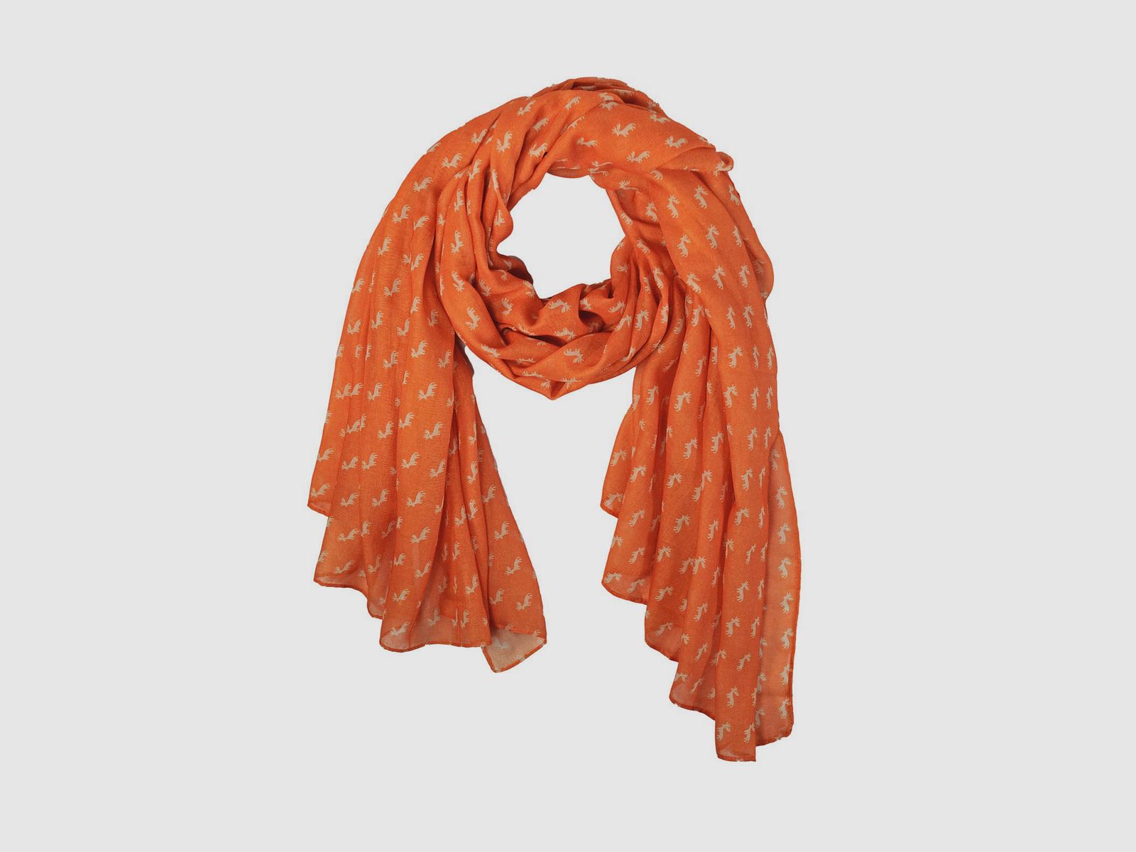 Halstuch Hirschmotiv orange