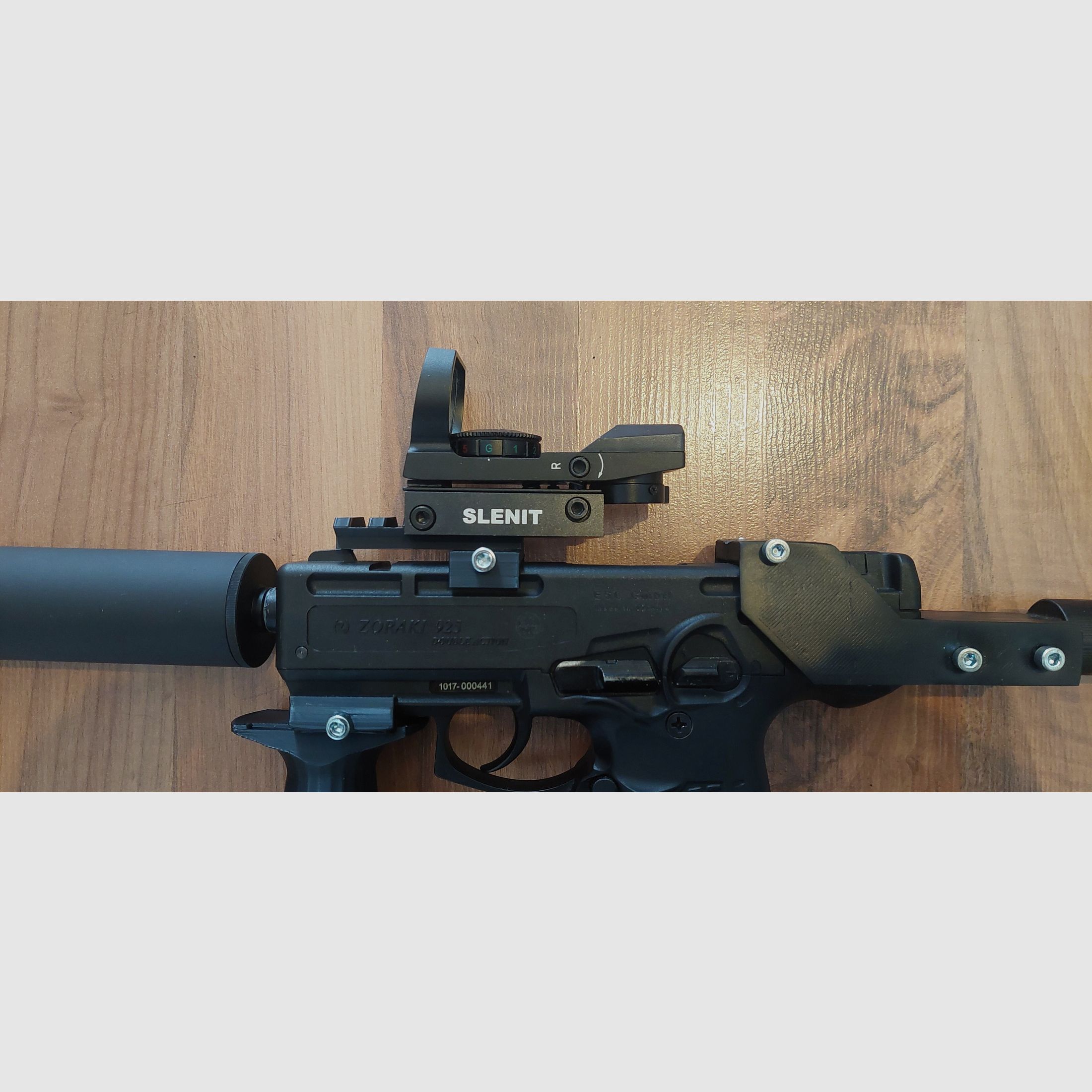 ZORAKI 925 con kit de conversión MP 9 mm (PTB 1005) pistola de fogueo no Walther Glock HW94 Colt