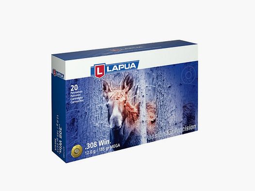 Lapua Mega SP 12g / 185gr. 20 pz .308Win