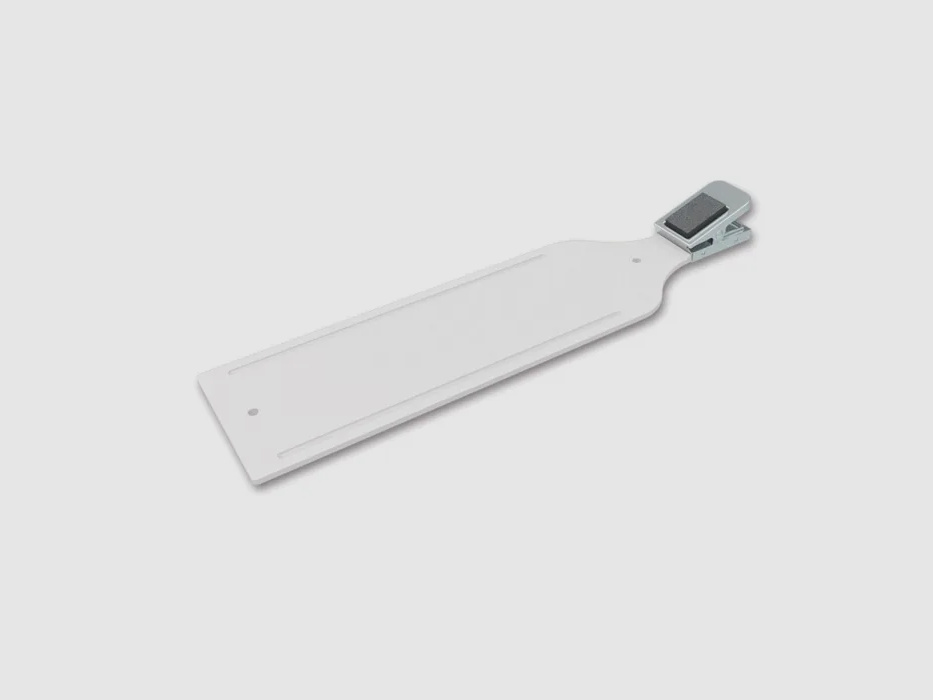 Pesce - Tavola da filettare - 61 x 18 cm - con molla di serraggio extra forte - Bianco