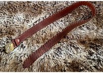 Trachten Jagd echt leer Gürtel 100 cm lang 4 cm breed Heren & Dames
