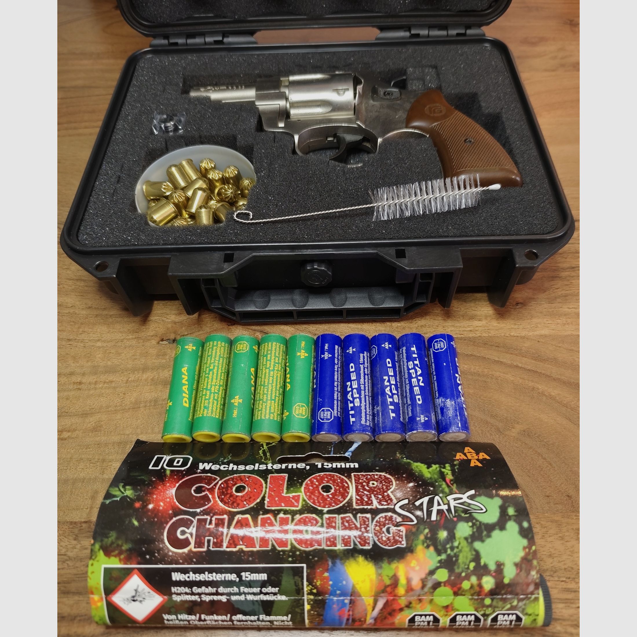 Röhm RG 89 Nickel PTB 451 Silvester Set + Pyro und Munition