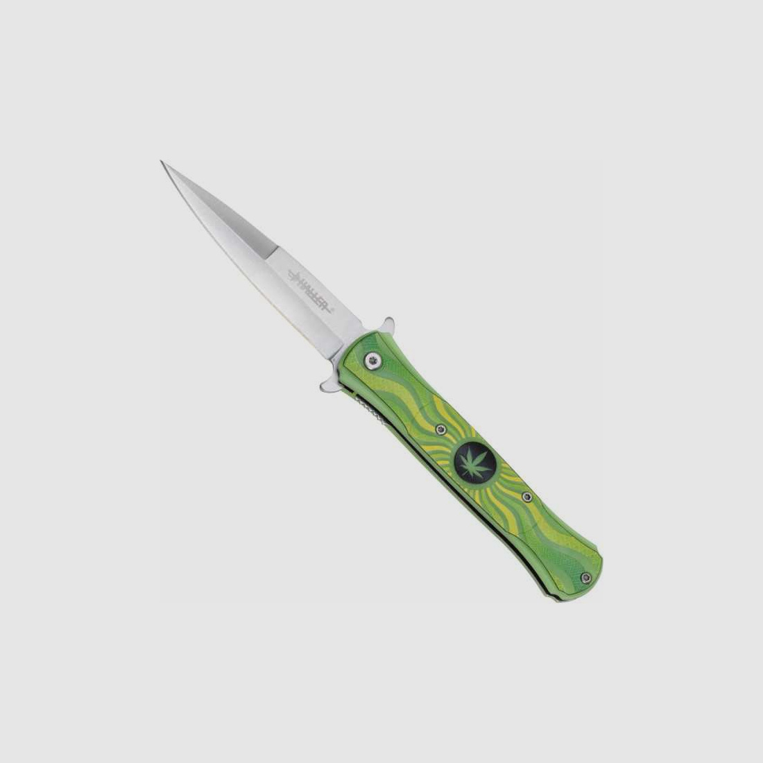 Stiletto Taschenmesser glowing in the dark