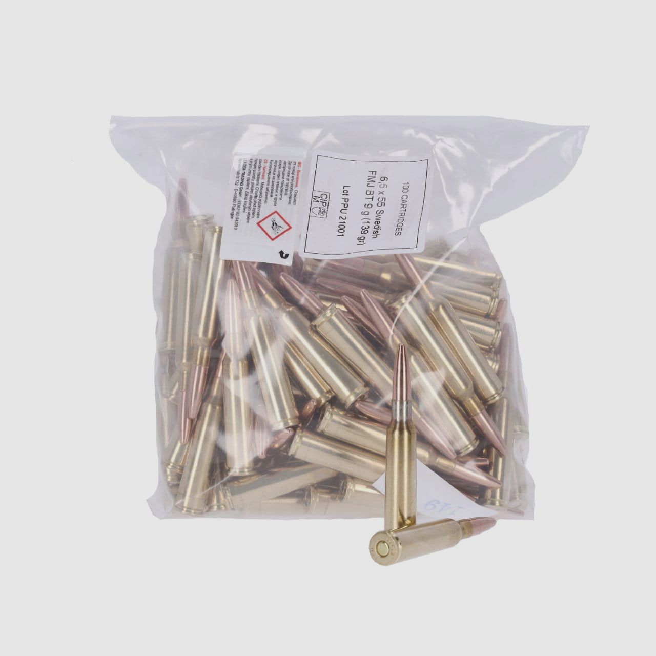 PRVI/PPU 6,5x55 Swedish FMJ 139 gr. - 100 Stk.