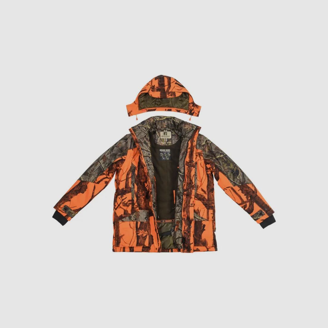 Veste de chasse Percussion Grand Nord GhostCamo Blaze & Black, image 3 sur 11