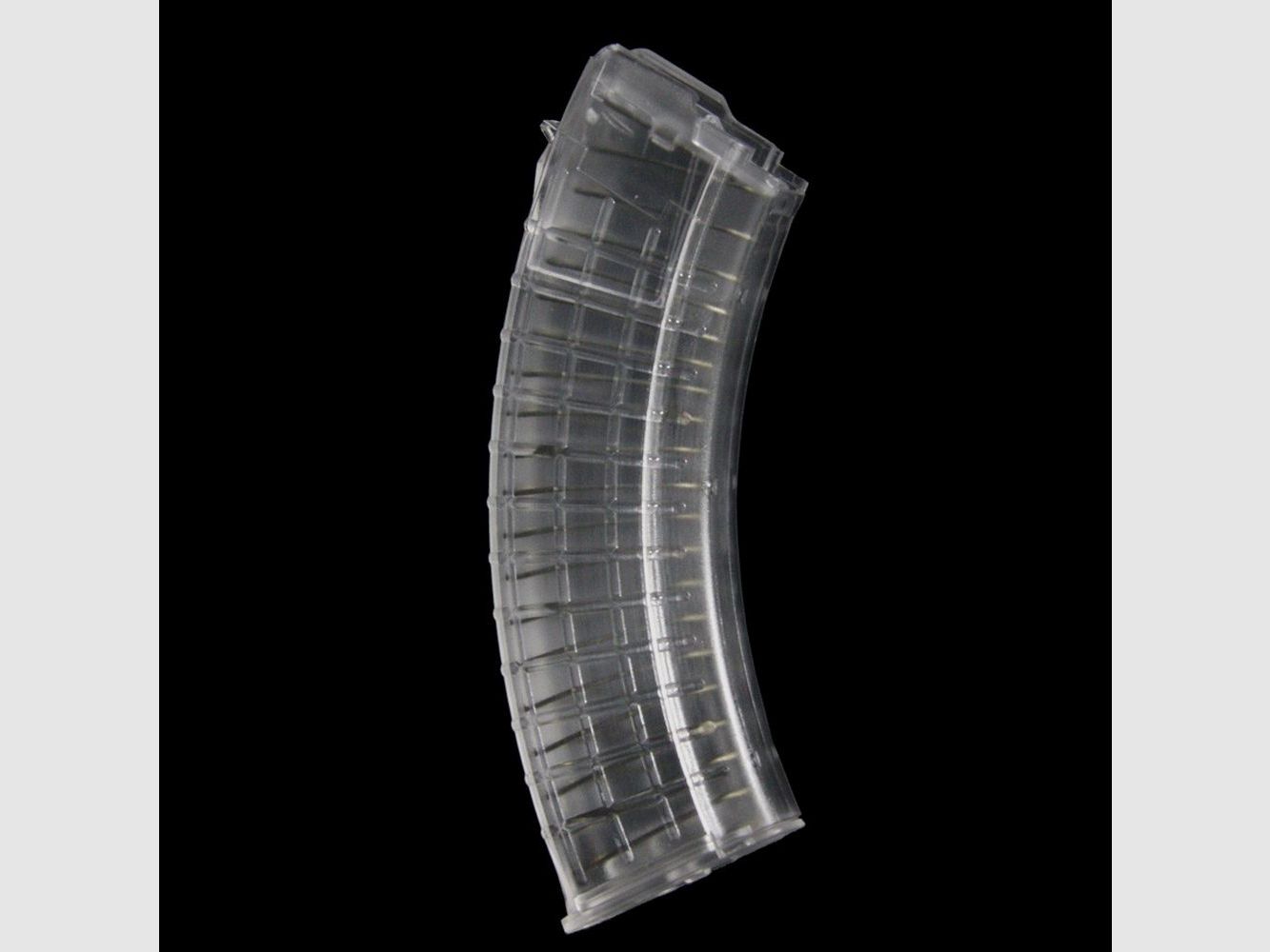 AK-47 7.62X39MM (30) RD POLYMÈRE TRANSPARENT
