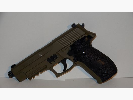  Pistola CO2 BlowBack SigSauer P226 en raro TAN BEIGE / DARK Earth como nueva