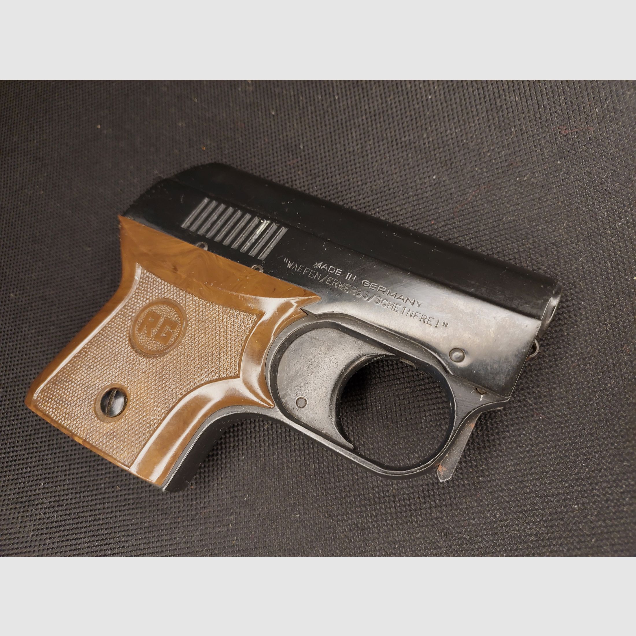 Taschenpistole RG3s - Röhm RG 3 s Schreckschuss Pistole Kal. 6mm Flobert (PTB 33-69) OVP