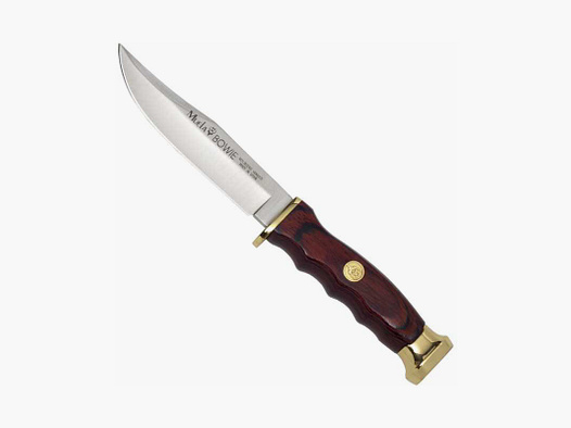 Muela Bowiemesser X50CrMoV15 Pakkaholz Lederscheide